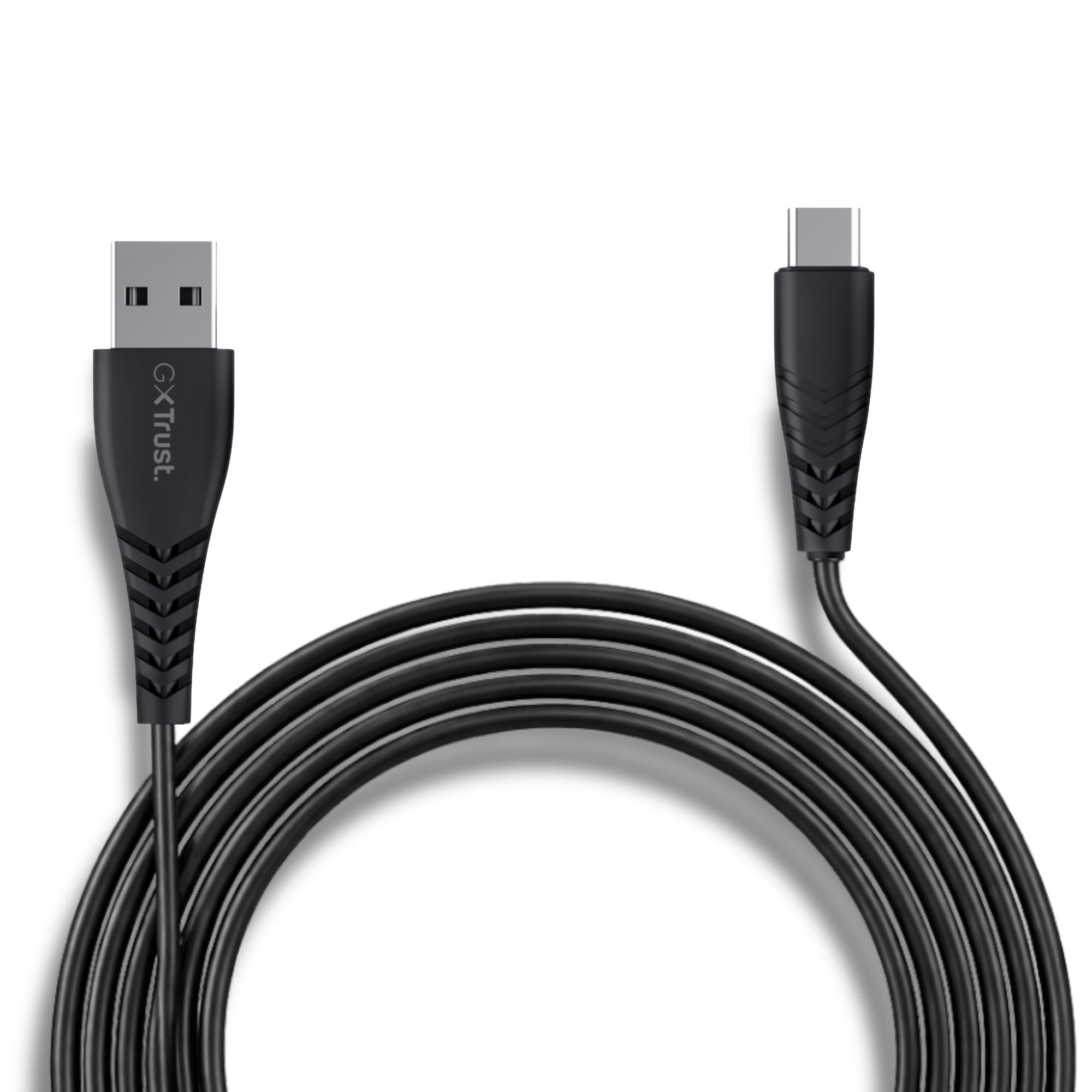 CABLE DE DATOS TRUST TYPE-C A USB PARA PS5 CARGA RÁPIDA 3M - 8