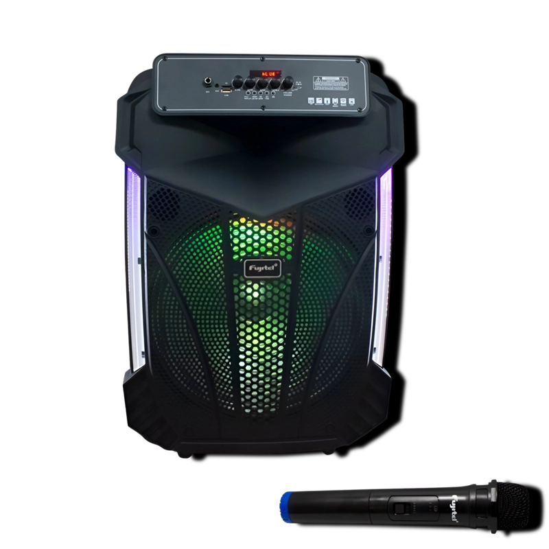 PARLANTE BLUETOOTH FUJITEL KARAOKE 15' RGB RECARGABLE + MICRÓFONO INALÁMBRICO BT15L - 3