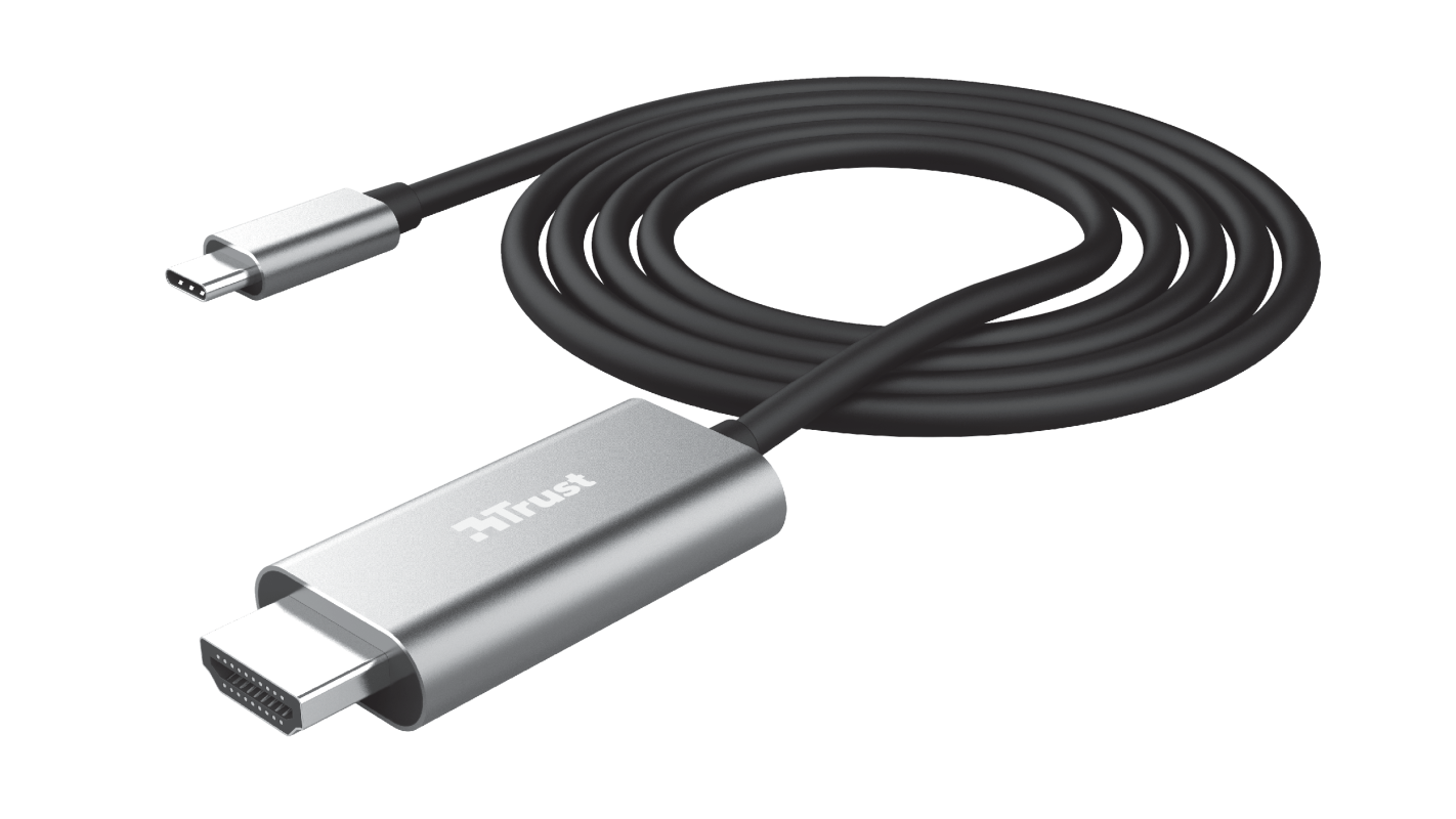 CABLE HDMI A USB C TRUST CALYX 4K PROFESIONAL 1.8M HZ - 2