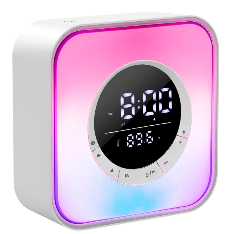PARLANTE BLUETOOTH GTC SPG-134 RGB DESPERTADOR RELOJ TEMPERATURA - 2