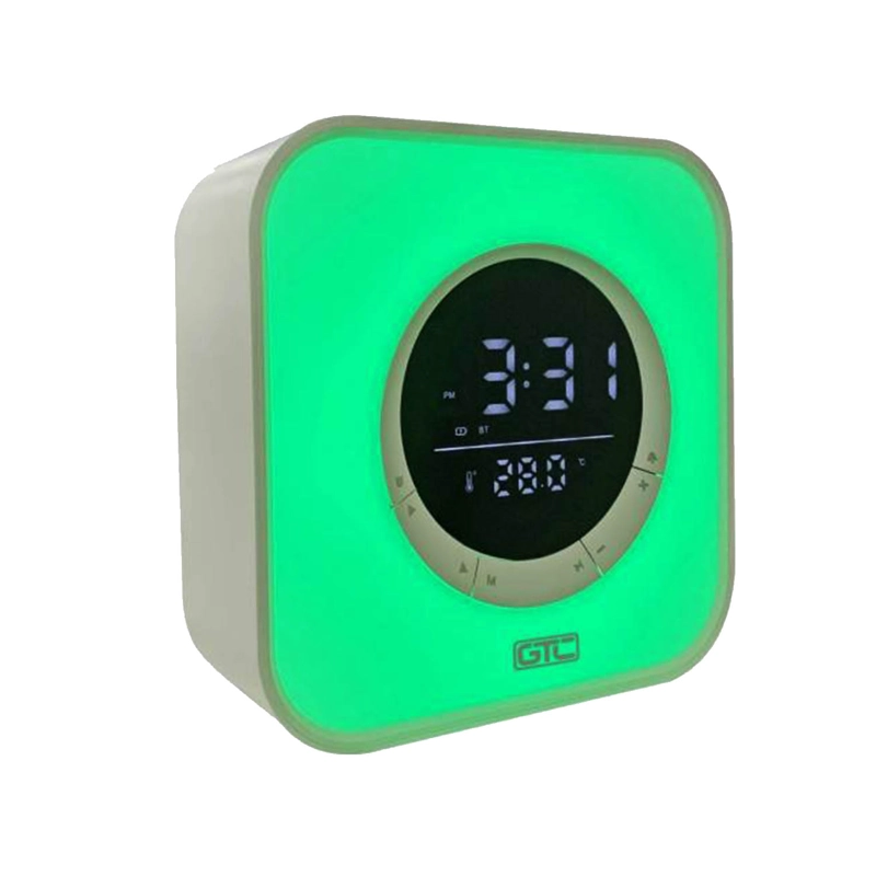 PARLANTE BLUETOOTH GTC SPG-134 RGB DESPERTADOR RELOJ TEMPERATURA - 5