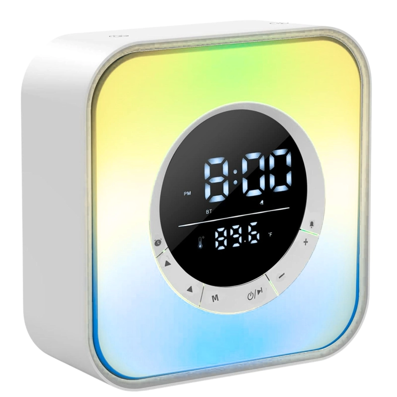 PARLANTE BLUETOOTH GTC SPG-134 RGB DESPERTADOR RELOJ TEMPERATURA - 7