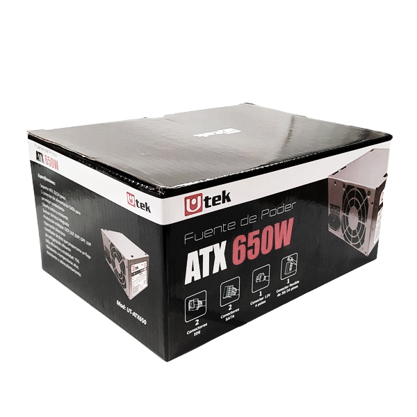 FUENTE DE PODER UTEK UT-ATX650 650W ATX ULTRA SILENCIOSA - 7