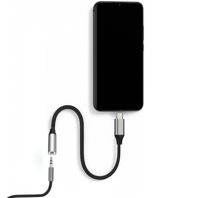 ADAPTADOR USB-C PARA AUDIFONOS JACK 3.5MM PREMIUM AUDIO - 3