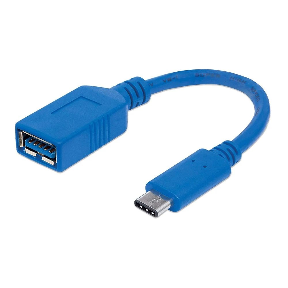 CABLE DE DATOS OTG TIPO C A USB MANHATTAN USB 3.1 PRO 353540 - 1
