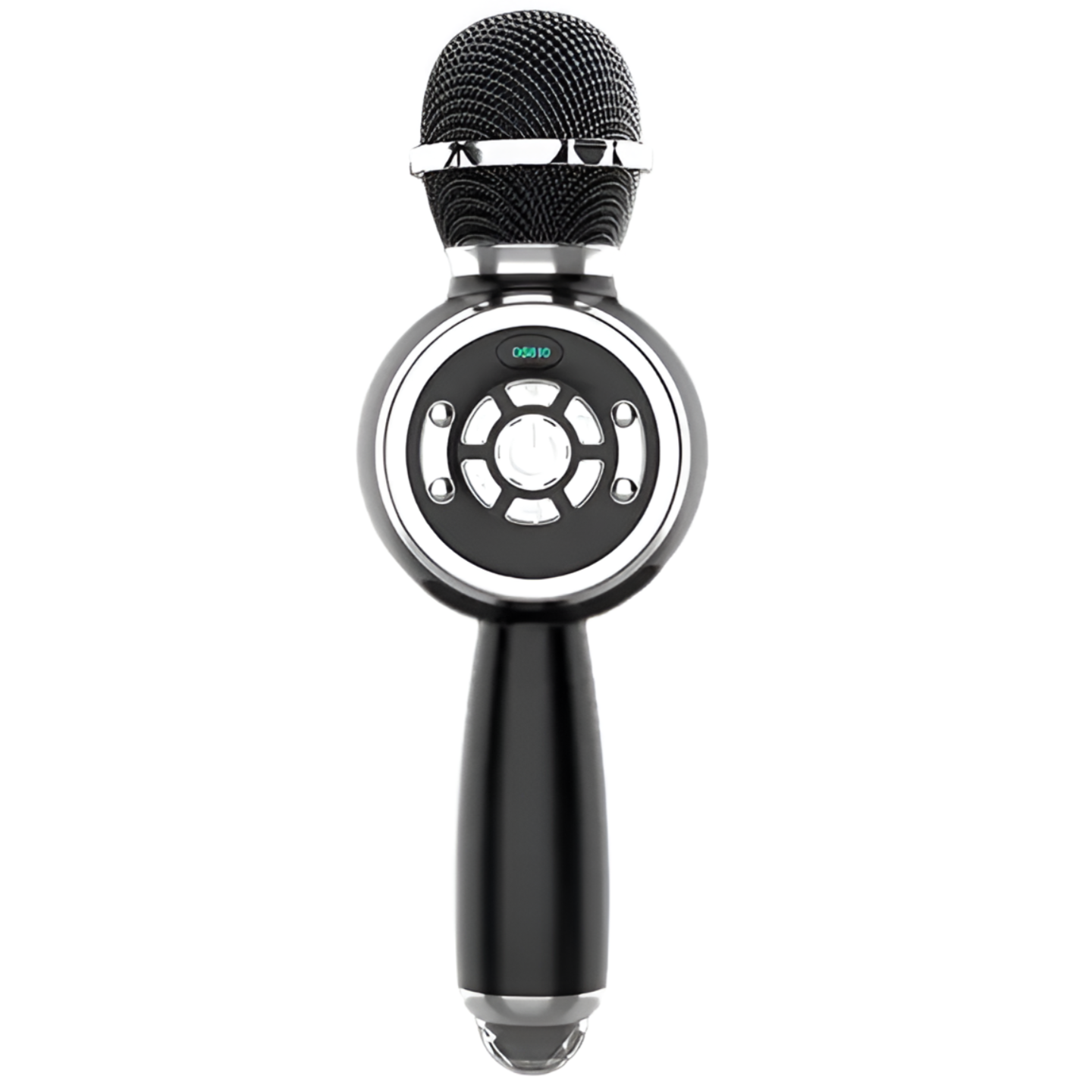 MICRÓFONO PARLANTE KARAOKE BT TWS CON LUCES RECARGABLE BLACK - 3