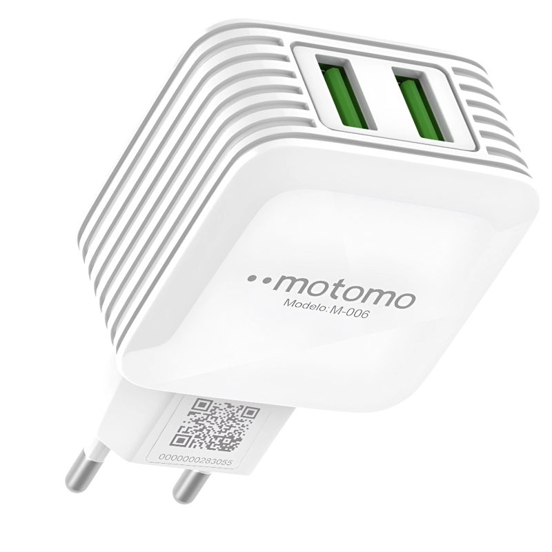CARGADOR PARA IPHONE MOTOMO 12W LIGHNING 1M CERTIFICADO SEC - 5