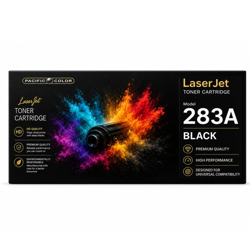 TONER PACIFIC COLOR NEGRO ALTERNATIVO PACIFIC PARA IMPRESORAS HP 283 83A X L - 3