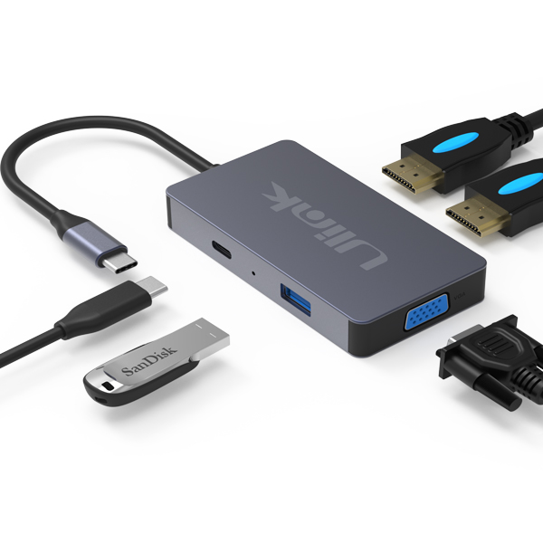 Adaptateur USB-C vers DisplayPort On Earz Mobile Gear 15 cm Noir