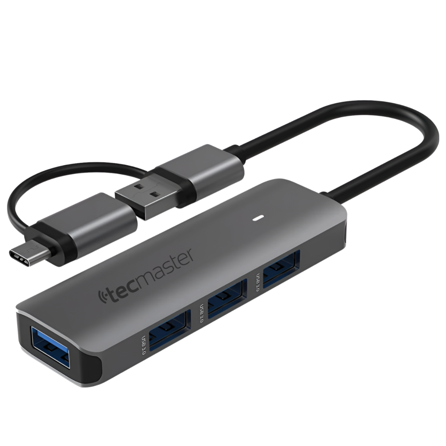 HUB USB 3.0 + ADAPTADOR TYPE-C 5 GBPS TECMASTER TM-100543 - 7