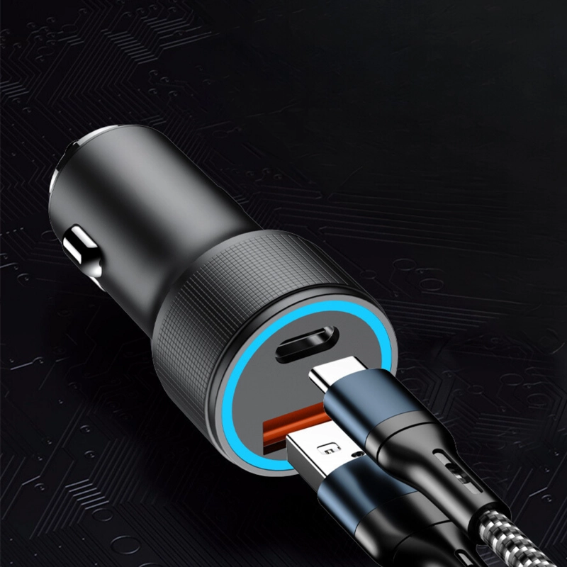 CARGADOR DE AUTO 12V 42W MAX USB-C+ USB POWER DELIVERY Q.C - 4
