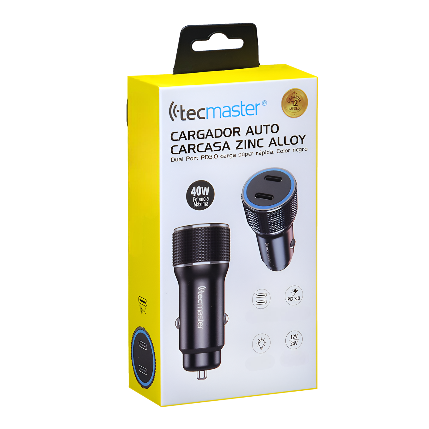 CARGADOR USB-C PARA AUTO DUAL PORT POWER DELIVERY 40W TM-200542 - 9