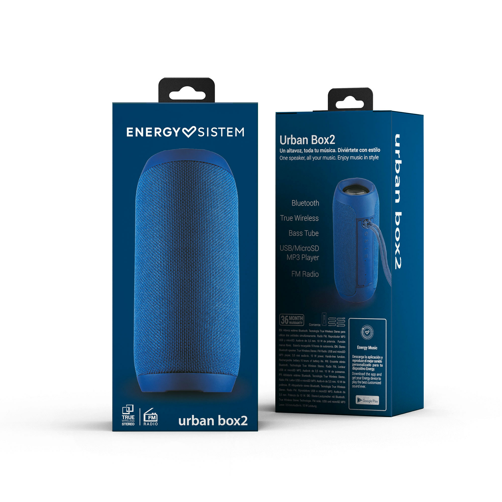 PARLANTE BLUETOOTH ENERGY SISTEM URBAN BOX 2 OCEAN 10W TWS BT 5 449354 - 4