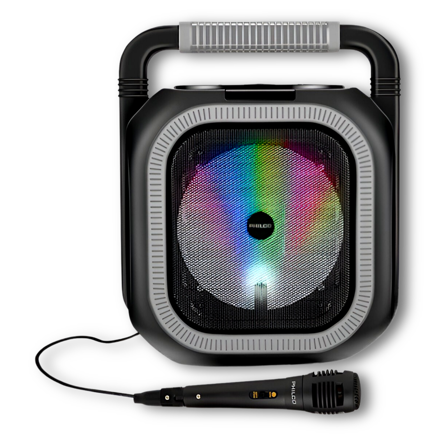PARLANTE KARAOKE RGB BLUETOOTH + MICROFONO + RADIO FM 765GR - 3