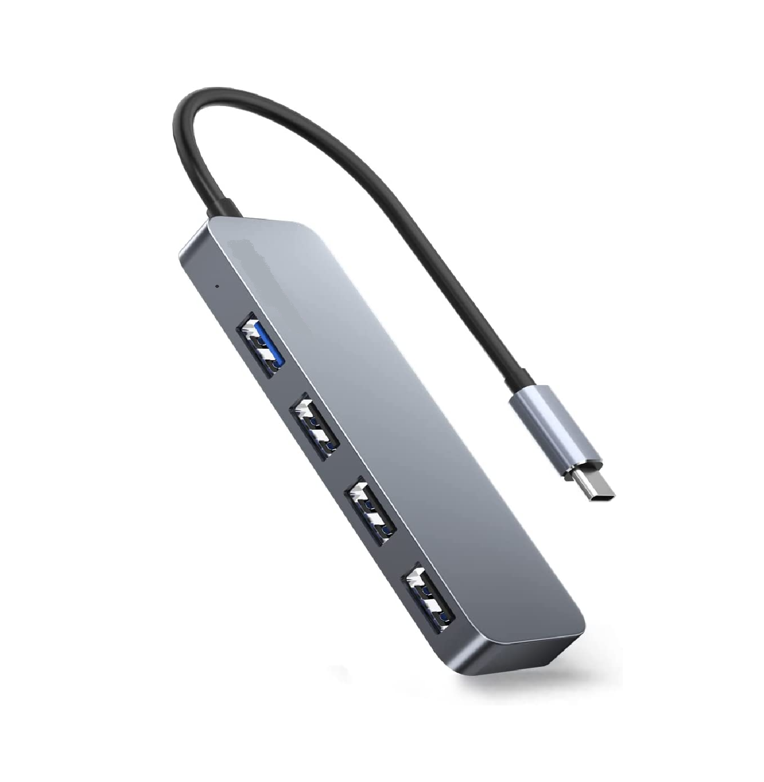HUB USB-C 3.0 HIGH SPEED 5 GBPS ALUMINIUM FLAT 4 PUERTOS USB - 2