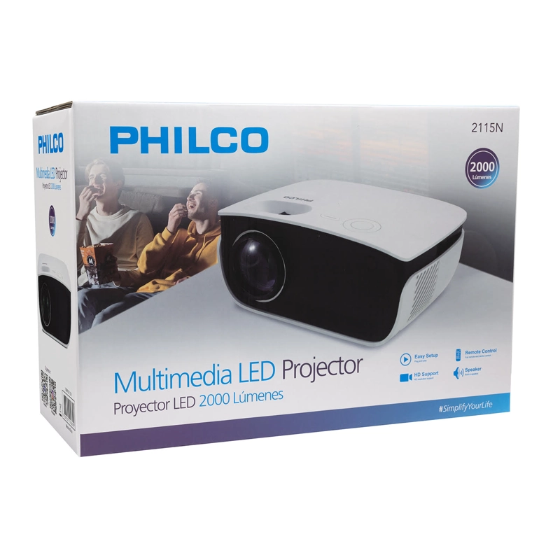 PROYECTOR HD 1280*720P 2000 LUMENES LED CON HDMI / USB / AV - 9