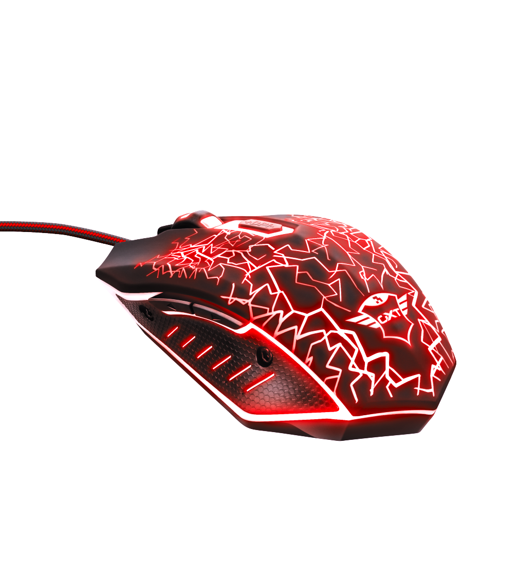 MOUSE TRUST GAMER AMBIDIESTRO GXT 105 IZZA FULL RETROILUMINADO - 4