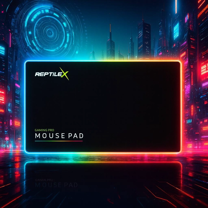 MOUSE PAD REPTILEX GAMER CON ILUMINACIÓNRGB 250X350X4MM RX0023 - 4