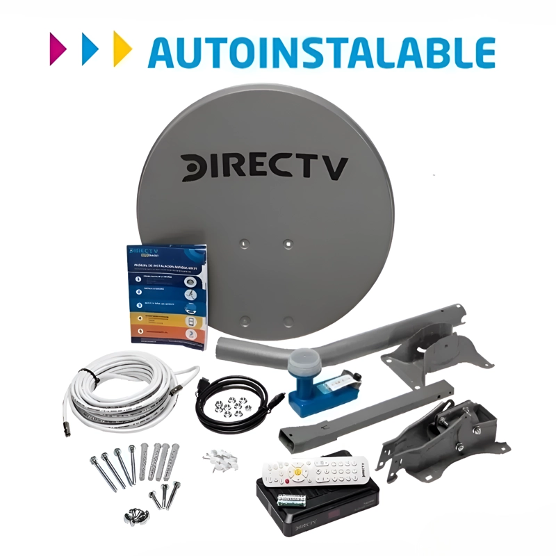 ANTENA DIRECTV PREPAGO SATELITAL HD KIT FULL + 2 DIRECTV GO - 5