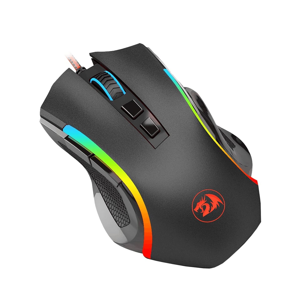 MOUSE REDRAGON GRIFFIN BLACK EDITION M607 7200 DPI 7 BOTONES - 1