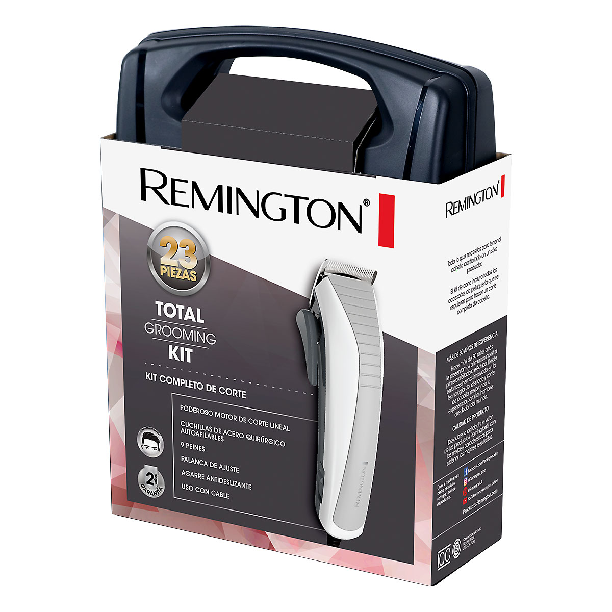 CORTADORA DE CABELLO REMINGTON HC06A KIT 23PCS + MALETA - 2