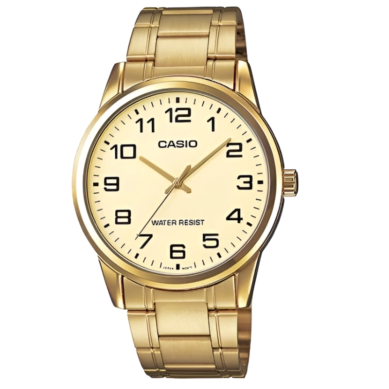 RELOJ CASIO HOMBRE MTPV001G9BUDF GOLD METALICO - 3
