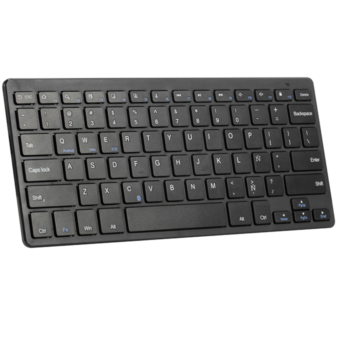 MINI TECLADO UNIVERSAL INALÁMBRICO TECMASTER BLUETOOTH CON TECLAS PLANAS 100506 - 1
