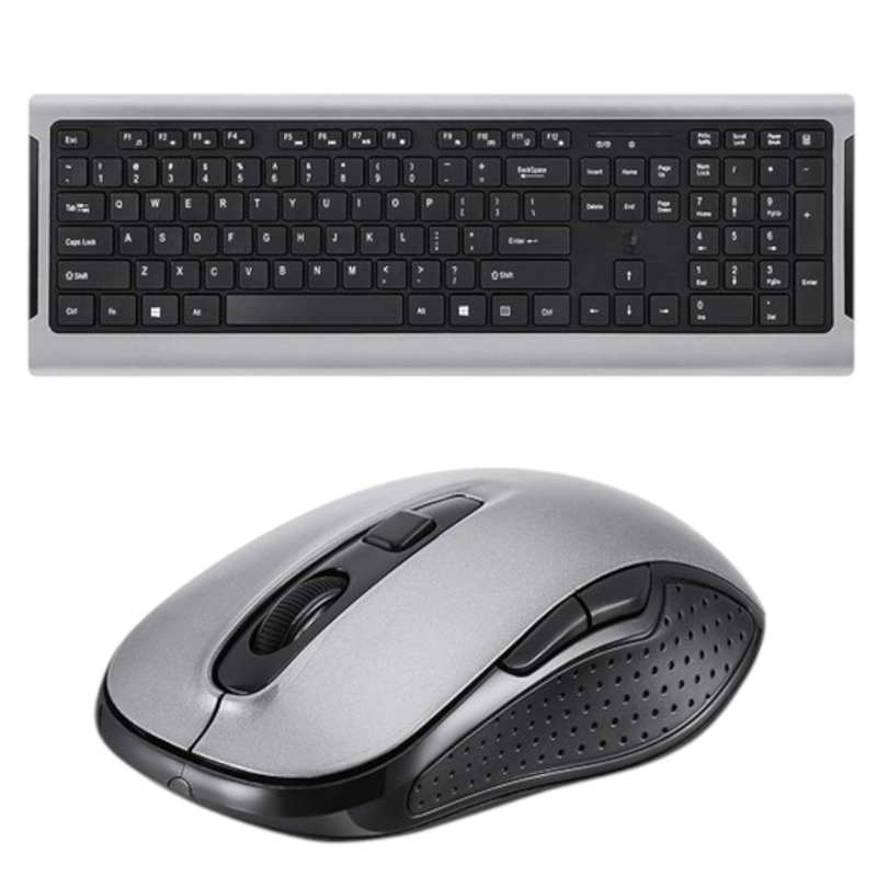 MOUSE INALÁMBRICO TECMASTER TECLADO Y TECLAS PLANAS LD100 - 1