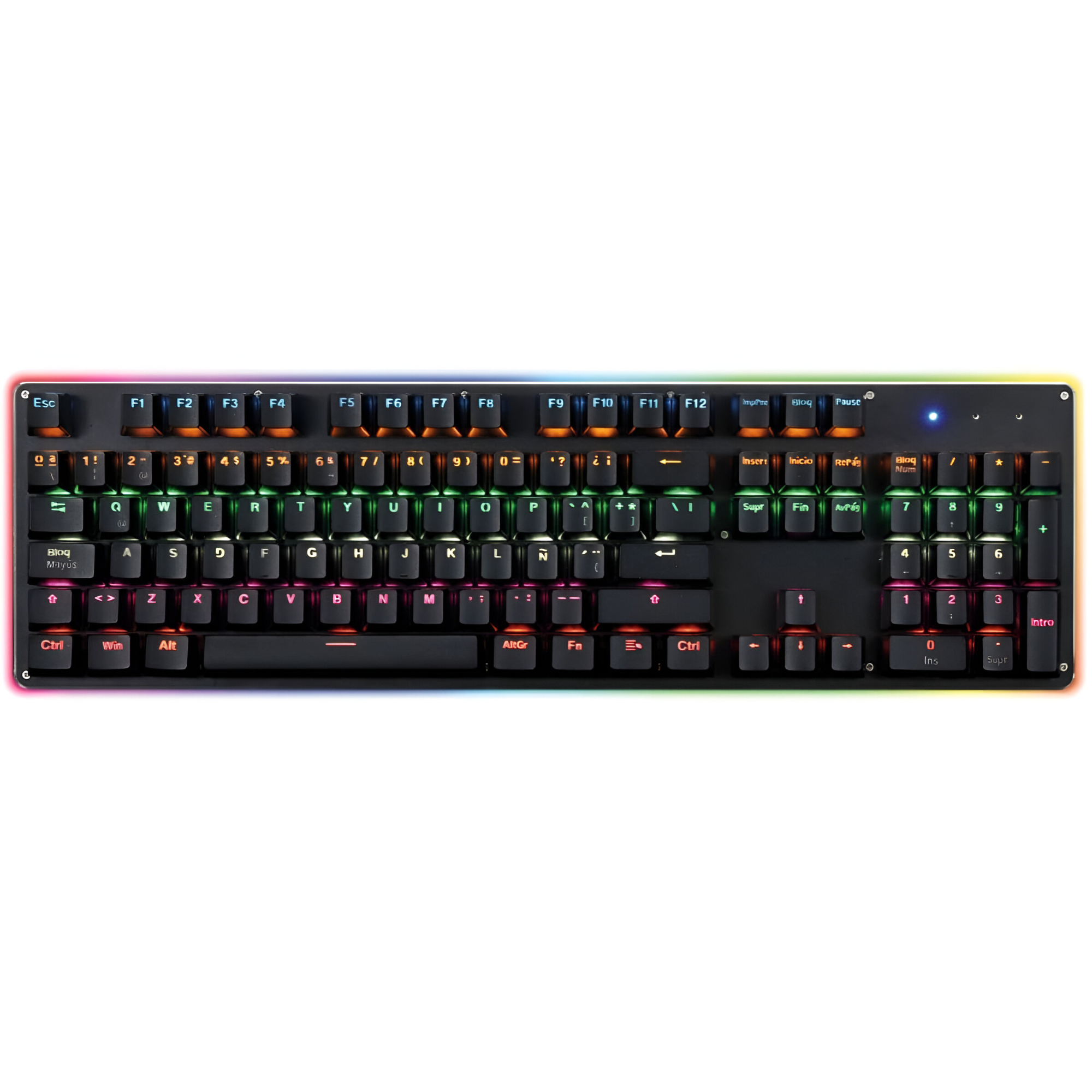 TECLADO PC PS XBOX REPTILEX RX0004 MECANICO RETRO ILUMINADO RGB - 2