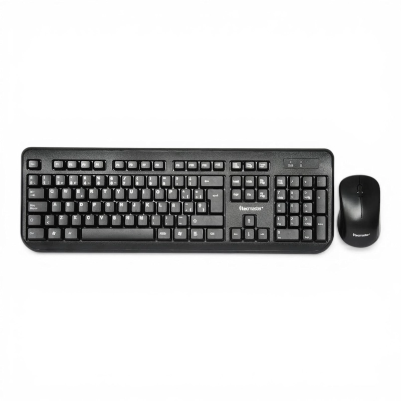 KIT TECLADO Y MOUSE INALAMBRICO TECMASTER MULTIMEDIA 100512 - 3