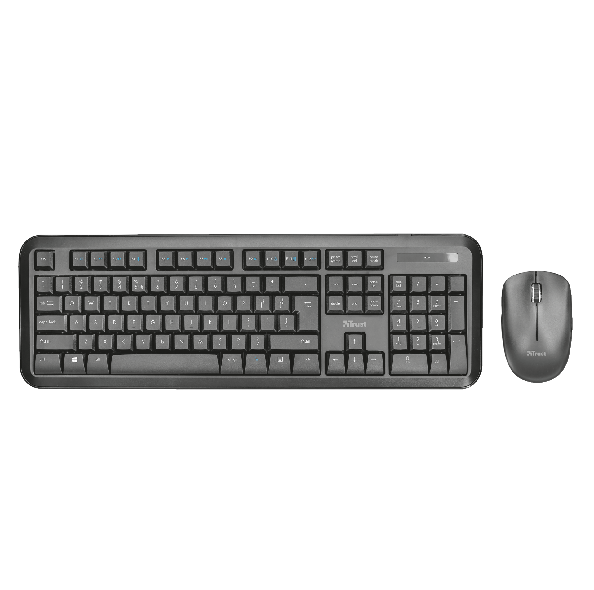 KIT MOUSE Y TECLADO INALAMBRICO TRUST NOVA MULTIUSOS 2.4 GHZ - 2