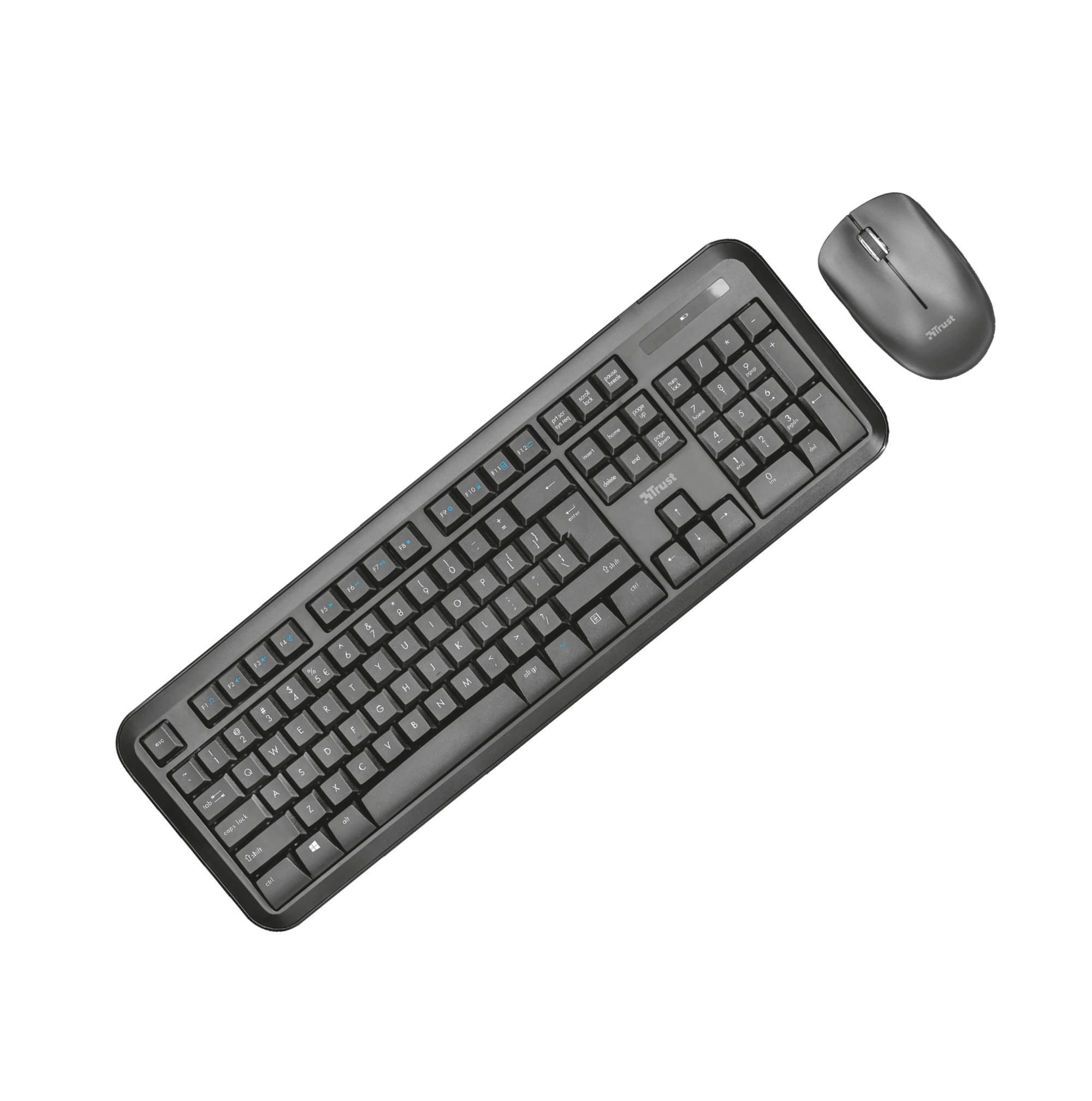 KIT MOUSE Y TECLADO INALAMBRICO TRUST NOVA MULTIUSOS 2.4 GHZ - 5