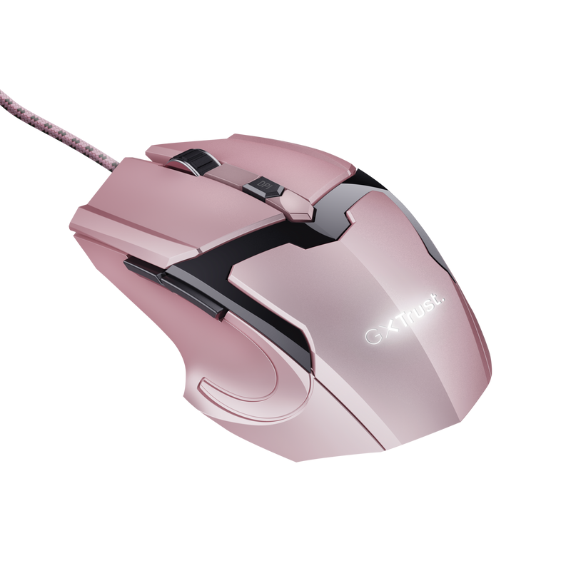 MOUSE TRUST GAMER ROSADO GXT 101P RETRO-ILUMINADO - 2
