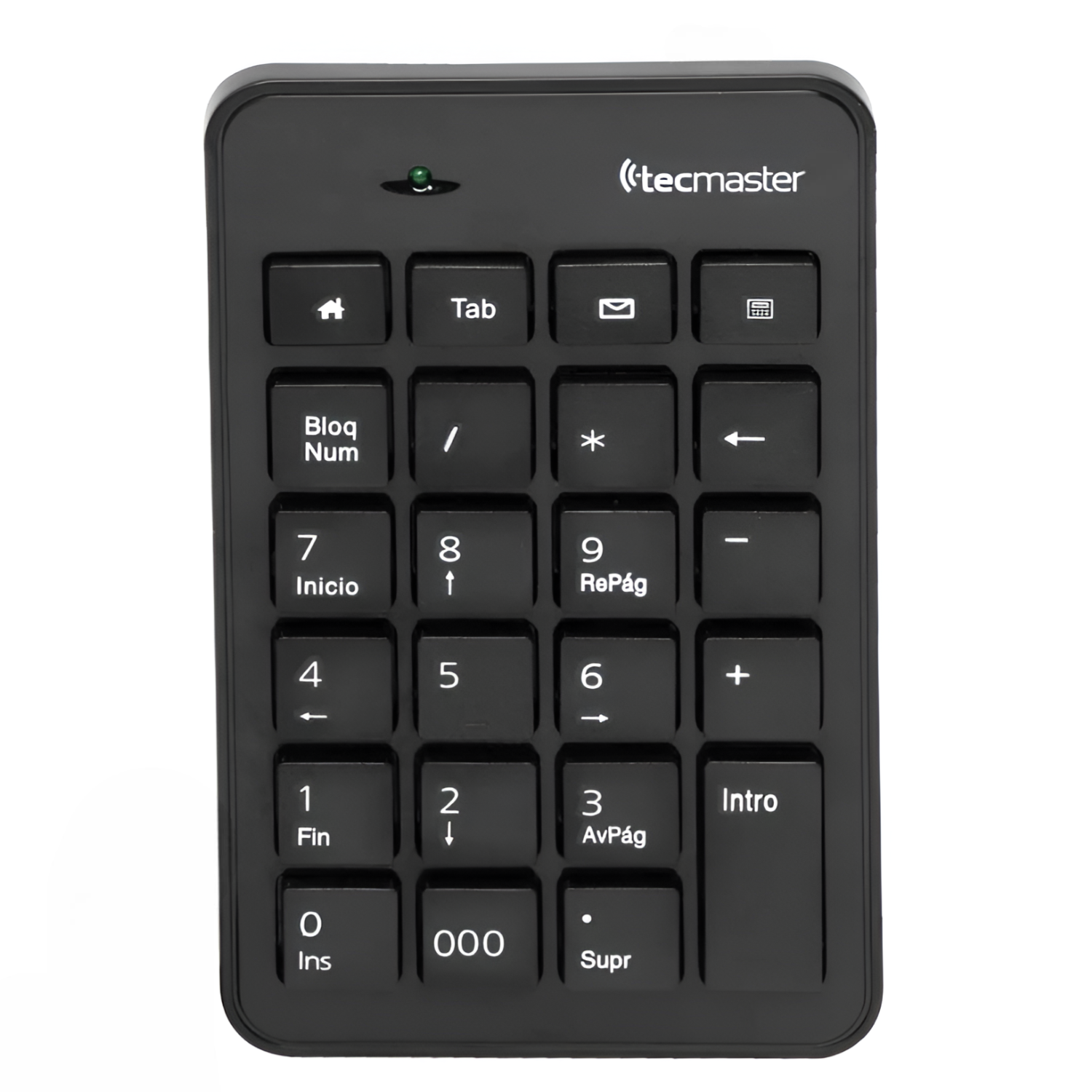 TECLADO TECMASTER TM-100504 NUMÉRICO USB PROFESIONAL TECLAS PLANAS - 1