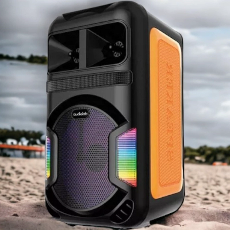 PARLANTE BLUETOOTH AUDIOLAB AUDIOLAB 805 KARAOKE RGB CON MICRÓFONO INALÁMBRICO 805 - 8