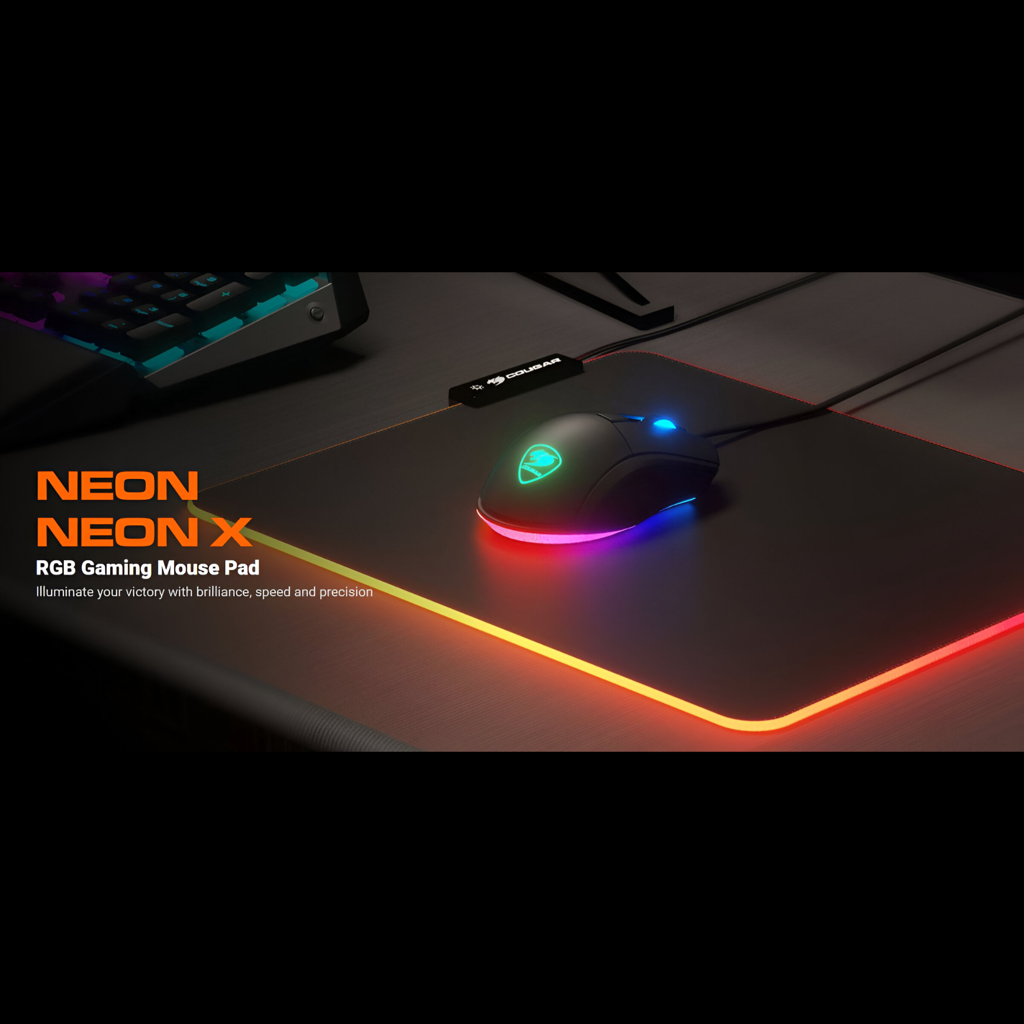 MOUSE PAD COUGAR NEON GAMING SERIES FULL RGB - 7