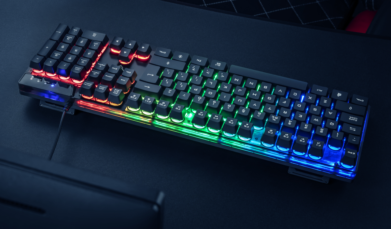 TECLADO GAMER UNIVERSAL TRUST 23823 AZOR GXT 835 RGB FULL ANTI GHOSTING - 9