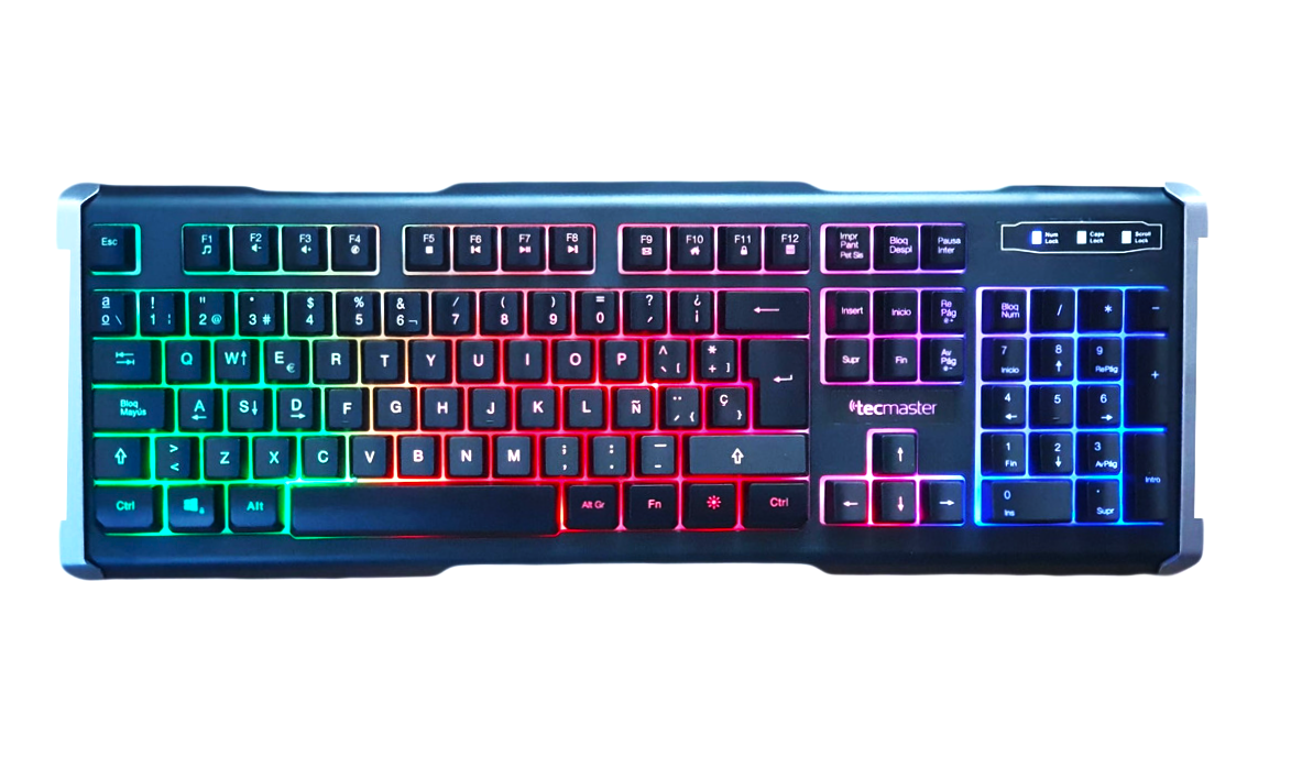 TECLADO GAMER UNIVERSAL TECMASTER LK100D RGB PC/ PS5/ PS4/ XBOX - 2