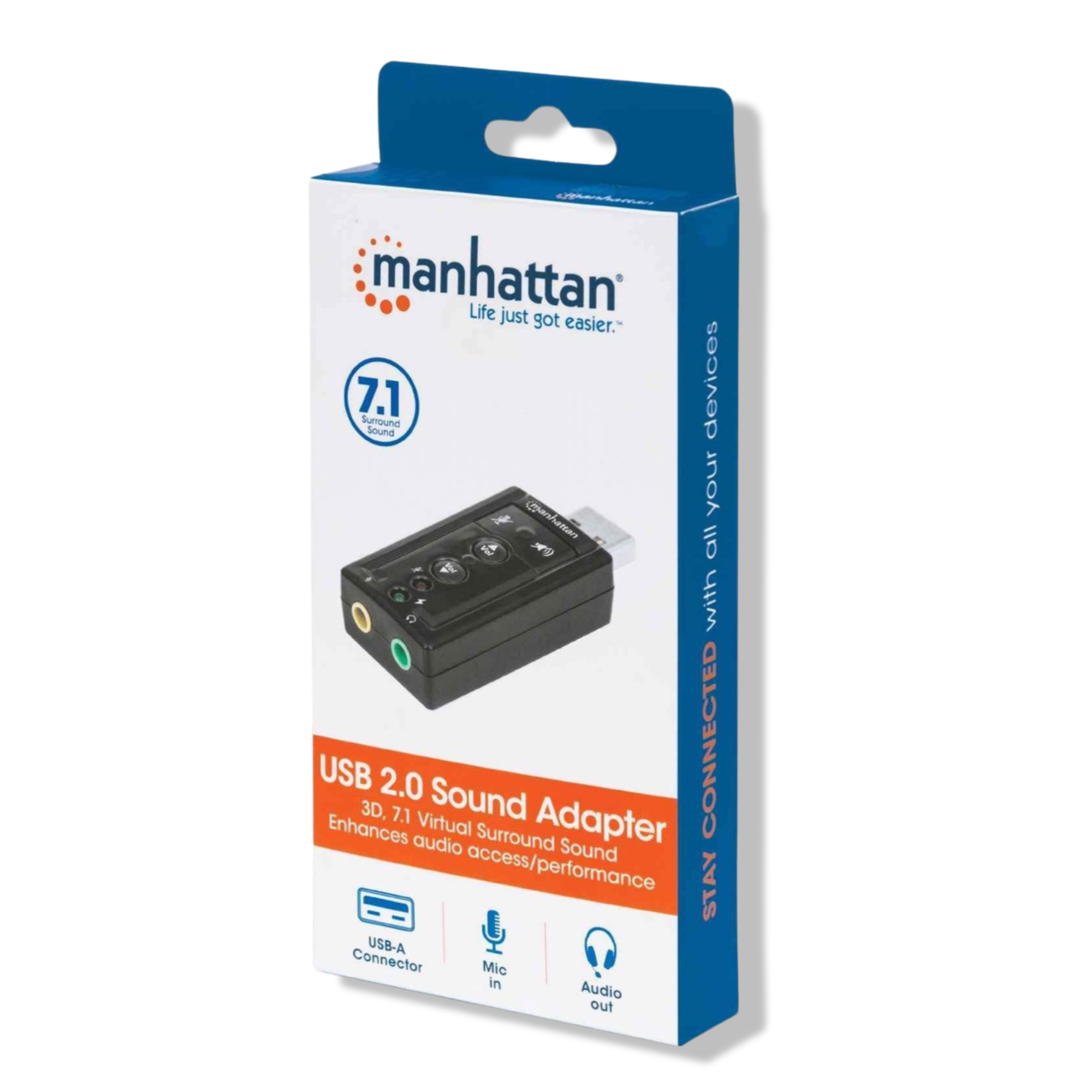 TARJETA DE SONIDO MANHATTAN 152341 USB AUDIO 7.1 HD - 2