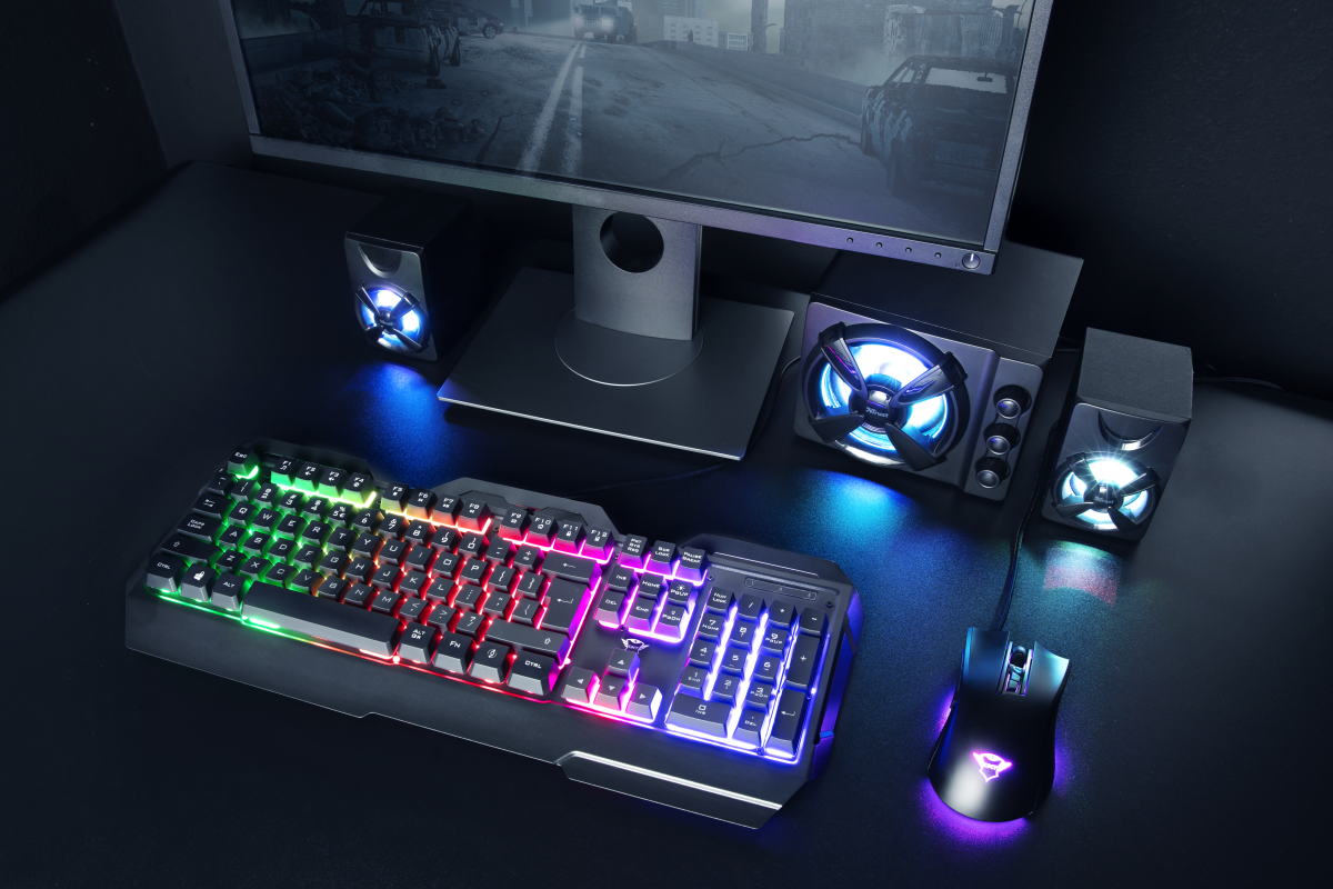 TECLADO GAMER WINDOWS / LINUX TRUST TORAC GXT 856 RGB MULTIPLATAFORMAS ANTI-GHOSTING - 5