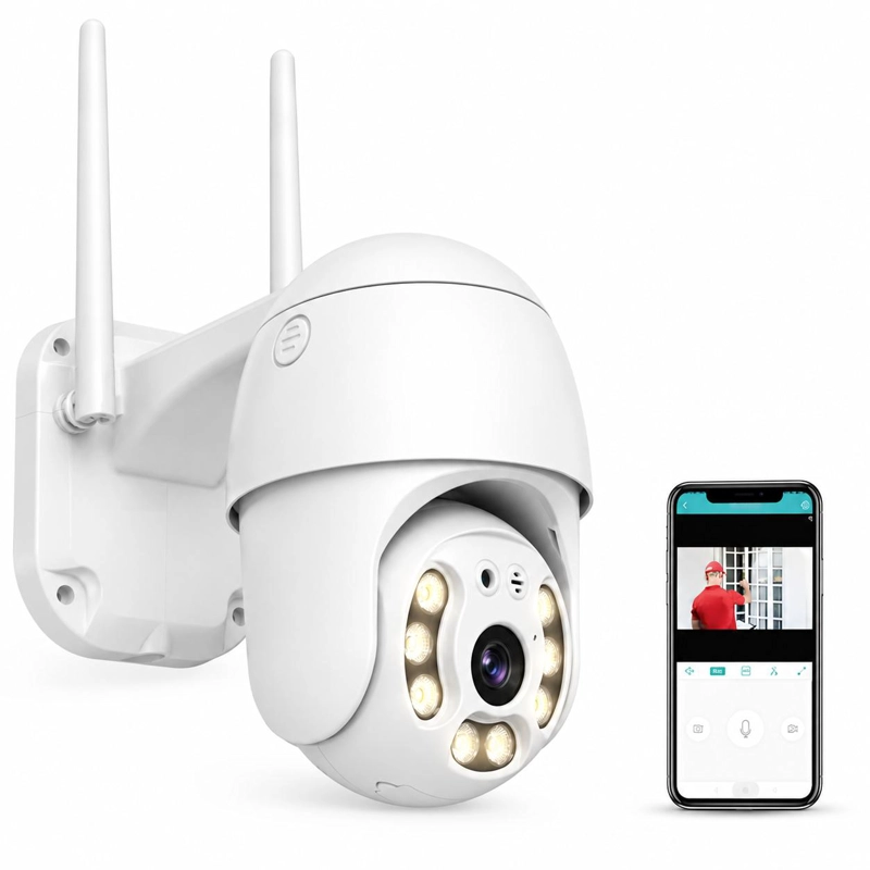 CÁMARA PHILCO SEGURIDAD ROBÓTICA 1080P PTZ WIFI WATERPROOF IP66 W4120 - 2