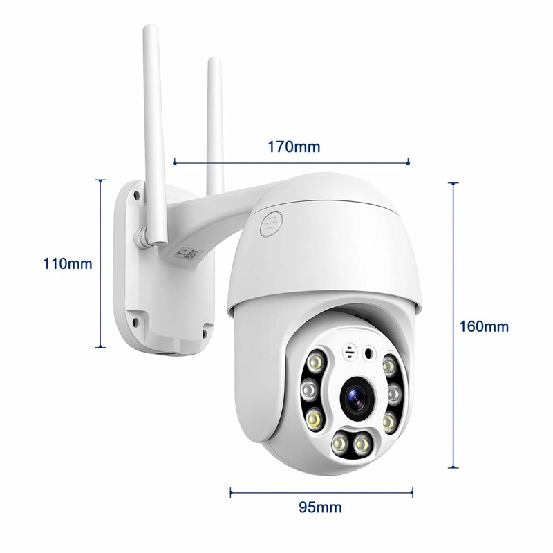 CÁMARA PHILCO SEGURIDAD ROBÓTICA 1080P PTZ WIFI WATERPROOF IP66 W4120 - 6
