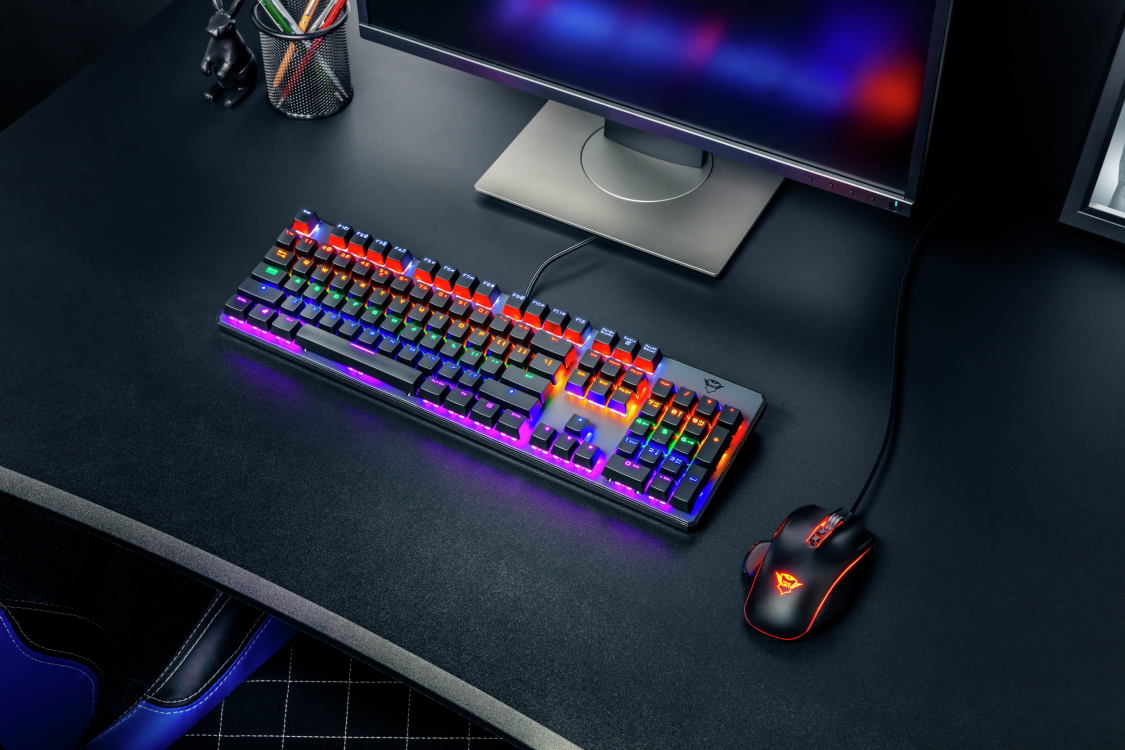 TECLADO TRUST MECANICO PROFESIONAL ASTA GXT 865 MULTIPLATAFORMAS - 6