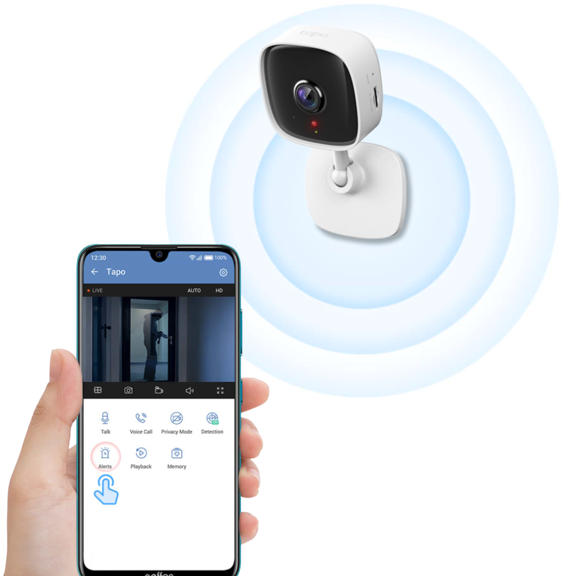 CAMARA DE SEGURIDAD WIFI TP-LINK 1080P FULL HD TAPO C100 - 3