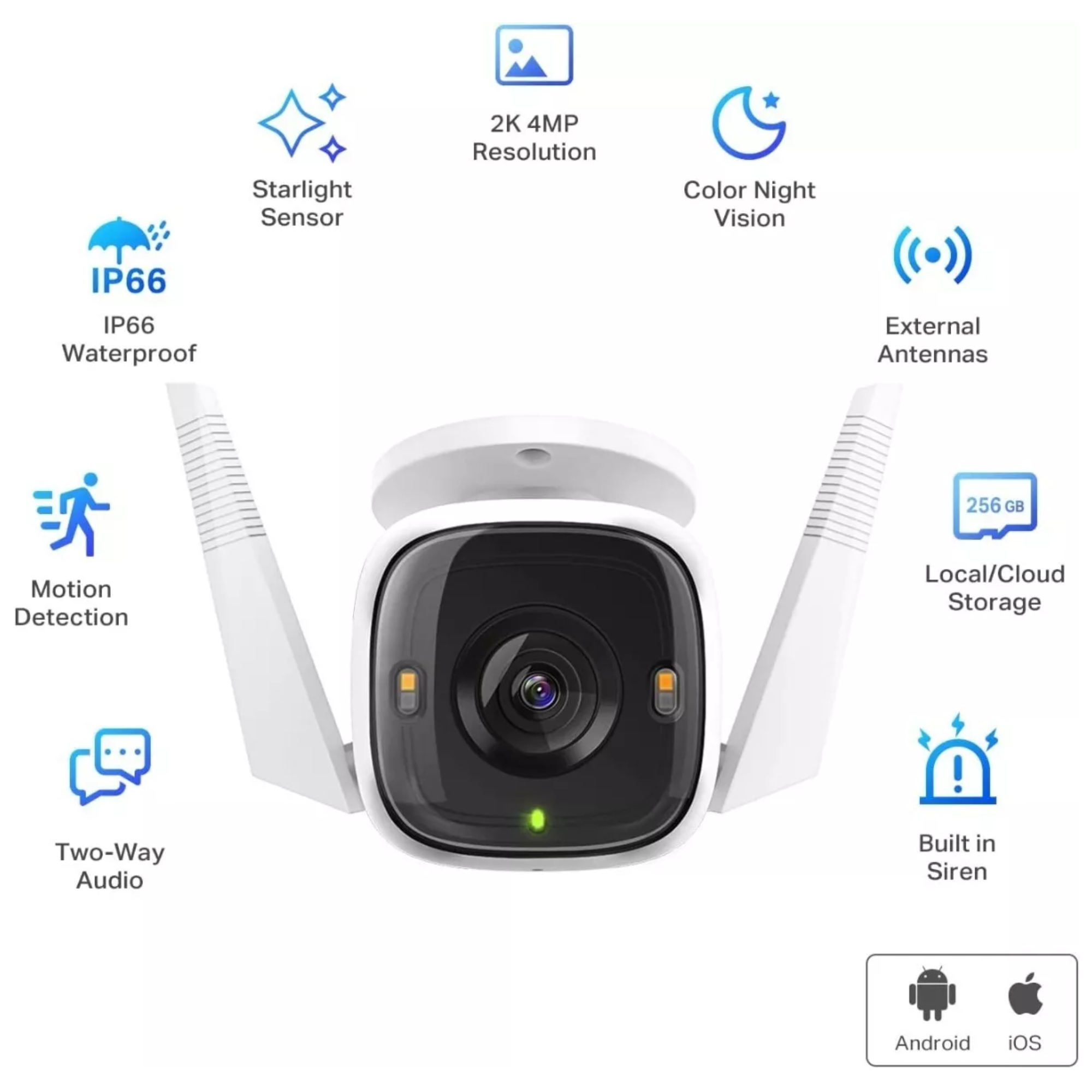 CÁMARA TP-LINK SEGURIDAD WIFI 2K TAPO C320WS EXTERIOR - 8
