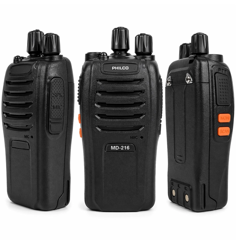 KIT DE 2 RADIO TRANSMISORES PHILCO WALKIE TALKIE 16KM MD-216 - 3