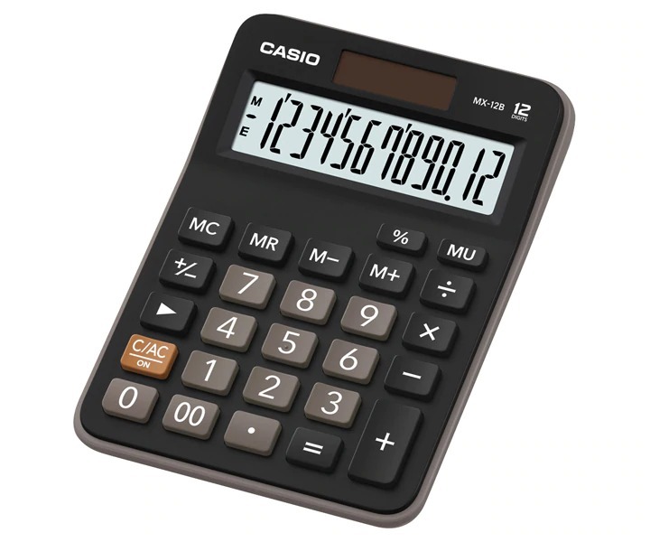CALCULADORA CASIO MX-12B-BK COMERCIANTES NUMEROS GRANDES - 2