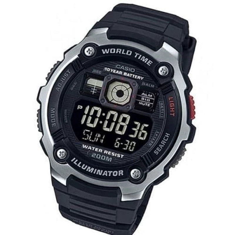 RELOJ CASIO HOMBRE AUTOMATICO AE2000W1BVDF BLACK - 2