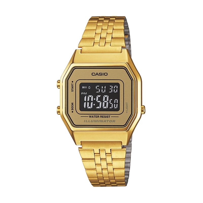 RELOJ CASIO MUJER DIGITAL LA680WGA9BDF GOLD VINTAGE - 4