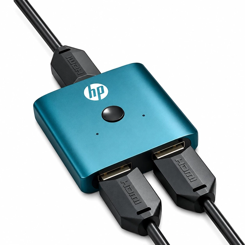 SWITCH ALÁMBRICO HP HDMI 4K PROFESIONAL DUAL PORT HUB HDMI DHC-HD01V - 2